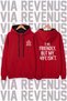I'M Friendly but My Wife Isn'T Printed Unisex Wide Fit Hoodie Sweatshirt - 3 Thread Fleece Hood Lining Detailed