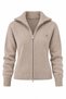 Beige Turtleneck Double Zipper Cardigan - 2Y251108