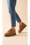 Women's Rope Lace-Up Suede Star Detailed Thick Sole Boots & Booties - 4