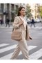 Women's Oiled Leather Medium Size Multi-Pocket Shoulder Bag Daily Bag - 5