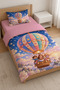 Magic Journey Flying Balloon Patterned Single Girl's Duvet Cover Set - with Sheets - 2