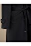 Slim Fit Shirt Collar Raglan Sleeve Long Cashmere Men's Coat Black T20183-01 - 3