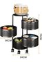 4 Tier New Thickened Metal Kitchen Vegetable Basket Multi-layer Rotatable Round Storage Basket Multi-use Storage Rack Kitchen Organizer - 3