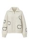 Sheep Embroidered Wool Cardigan