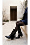 Women's Tasseled Metal Stud Detailed Thick Heeled Western Cowboy Boots - 6