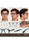 Striped Tea Cat Eye Acetate Eyeglass Frame - 2