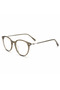 Stripe Brown Round Acetate Eyeglass Frame