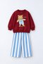 Boy's 3 Thread Non-Brushed Cotton Oversize Suit - 2
