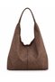 Aria School Suede Knitted Detailed Shoulder Bag - 4
