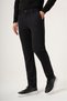 Black Side Pocket Textured Knitted Slim Fit Stretchy Jogger Pants 1003265173 - 3