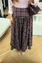 Pleated Plaid Skirt - 3