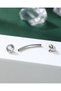 حلقة سرة البطن من التيتانيوم من COCHARM مقاس 14G مع حجر زركونيا شفاف، حلقة سرة بنتوء داخلي - 5
