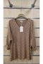 Thin Angora Sweater with Polka Dot Embossing - 2