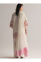 Off-White Crepe Silk Embroidered Farshi Salwar Suit Set - HRT101667 | Off-White-Size:XL-42-Inches - 3
