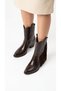 Women's Tasseled Metal Stud Detailed Thick Heeled Western Cowboy Boots - 3