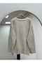 Rosalie 5-Button Six-Line Knitwear Cardigan-Zi̇7086 Stone - 6