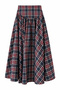 Pleated Plaid Skirt - 2
