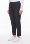 Women's Black Seasonal High-Waisted Patterned Trousers with Stone Detail on the Waist and Stone Detail on the Cuffs - 3