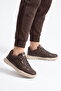Brown Lace-Up Lightweight Comfortable Sole Men's Casual Walking Shoes Sneaker 2297 Skin
