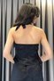 Kechi Leopard Print Satin Neck Tie Blouse - Black Black - 6