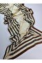 Line Pattern Voile Silk Shawl Scarf Accessory Silk Scarfs