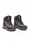 Black-Smoked Lace-Up Zippered Non-Slip Sole Men's Outdoor Trekking Boots 2115 - 4