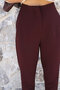 Burgundy Premium Flatolu Fronted Trousers - 3