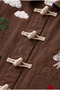 Unisex Children's Embroidered Brown Gardener Jacket - 4