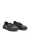 Black Genuine Leather Lightweight Flexible Comfortable Stylish Men's Casual Shoes Loafer 26K590-2 - 4
