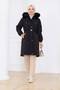 Women's Belted Montana Fabric Coat - 2
