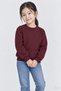 Unisex children's 2-piece plain and striped winter sweatshirt set - 3