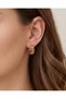 Daphne Laurel Branch Formed Hoop Steel Xuping Earrings - 2