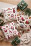 New Year's Patterned 3-Piece Throw Pillow Cover Set - 2