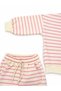 Girl's Striped Printed Sweatshirt and Loose Leg Pants Two-Piece Set - 4