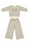 Girl's Striped Printed Sweatshirt and Loose Leg Pants Two-Piece Set - 2
