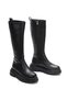 Women's Thick Padded Sole Zippered Flat Boots