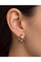 Jubilia Multicolor Zircon Stone Curved Hoop Steel Xuping Earrings - 5