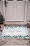 New Year's Christmas Patterned Door Mat Small Size 40X60Cm