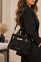 Black Cover Detailed Hand and Shoulder Bag - 5