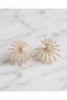 Hespera Zircon Stone Sun Shaped Steel Xuping Earrings