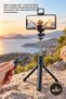 3 pieces selfie stick s03 - tripod and selfie stick, wireless bluetooth controlled, stainless steel, ultra light 115 grams