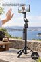 5-piece tripod 360° face tracking smart gimbal – automatic pop-up tripod selfie stick 176 cm, face tracking, gesture control, smart gimbal tt07 black