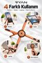 Magnetic Laptop Tablet Phone Stand, 4in1 360 °   Rotatable Foldable Aluminum Tripod Holder - 6