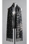 Women's French Leopard Patterned Loose Scarf Shawl - Oversized Winter Shawl with Tassels - 7