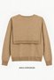 Women's Biscuit Shawl Collar Knitwear Sweater - 2