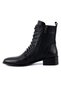 8455 Genuine Leather Daily Women's Boots-Black - 3