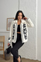 Women's Embroidered Plush Coat