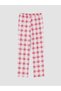 Esvab • Modern & Distinctive Checkered Embroidered Women's Pajama Bottoms - 4
