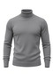 Men's Half-Throat Sweater Turtleneck Stretchy Fabric Regular Fit Knitwear - 8
