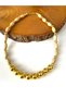 Bohem (C-D) Wooden Oval Bead Gold Coated Bead Style Necklace - 3